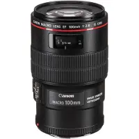 Canon EF 100mm F2.8L IS USM Prime-objektiv svart