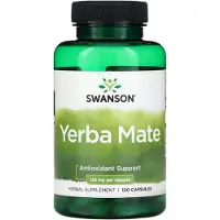Swanson Health Yerba Mate, 125 mg, 120 kapslar