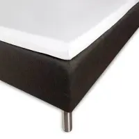 Borås Cotten Mjukt Overmadrasslaken 210x210 cm - 100% bomullssatin - 8 cm i höjd - Vitt lakan till övermadrass - Borås Cotton Cloud satin lakan