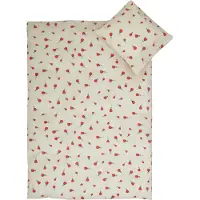 BrandMac Rose sängkläder - 100% bomull - Babysängkläder 70x100 cm - Beige med rosor