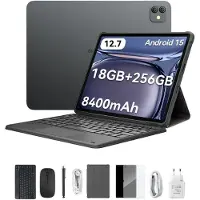 Blackview 2025 LINK 8 12,7-tums surfplatta Android 15 ,12 GB RAM 256 GB minne,Stor skärm Widevide L1,Åttakärnig G100, 8400 mAh,5G WiFi,4G LET,18W 6GB+256GB grå