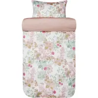 Hoie Sängkläder 140x200 cm - 100% bomullssatin - - Cassandra Warm Pink