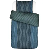Essenza sängkläder - 140x220 cm - 100% bomullssatin bäddset - Tesse Reef Green sänglinne