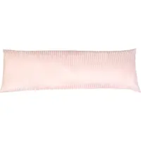 Borg Living Puddbeträck 50x150 cm - 100% bomullssatin - Multikudde - Klassiska ljusrosa ränder