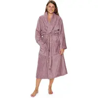Nordstrand Morgonrock - Stl. L/XL - 100% bomull - Badrock - Persika -