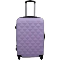 Borg Living Resväska - Hardcase - Storlek Medium - Diamantlila - Smart och prisvärd resväska