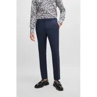 HUGO för män. 50495630 Marinblå klänningsbyxor (54), Casual, Parti, Klassisk, Polyester, Marino