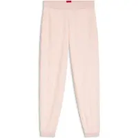 HUGO Cotton-blend tracksuit bottoms with all-over logo pattern