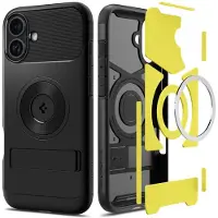 Spigen Slim Armor Mag Fit Bakskal till iPhone 16 - Svart