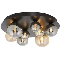 Paul Neuhaus Taklampa Popsicle, Svart, Vardagsrum / matsal, Metall, Modern, Taklampa
