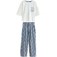 Next Pyjamas mörkblå / vit
