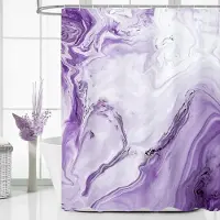 Shower curtain Home Decor 9 färger lyx blå marmor duschdraperi Modern Ombre Tyg Duk Akvarell Duschdraperier för badrumsinredning 180x200cm