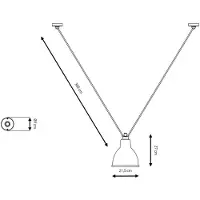Lampe Gras Taklampa , Koppar, Vardagsrum, Koppar