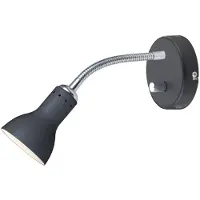 Halo Design Vägglampa , Svart, Metall