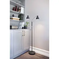 Halo Design Golvlampa , Svart, Vardagsrum, Metall