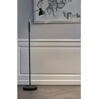 Halo Design Golvlampa , Svart, Vardagsrum, Metall