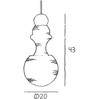 Design By Us Design pendellampa Paris 1920, dimbar, Vitt / opal, Vardagsrum / matsal, Glas, Design, Pendellampa