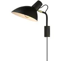Halo Design Vägglampa , Svart, Vardagsrum, Metall