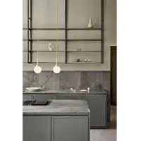 Nuura Taklampa , Apiales 1, dimbara, Guld / mässing, Vardagsrum, Glas, Design