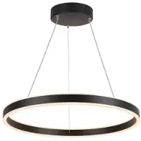 SLV Taklampa , One 60, dimbara, Svart, Vardagsrum, Aluminium