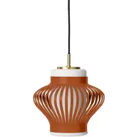 Warm Nordic Taklampa , Opal Lamella, dimbara, Brun / rost, Matsal, Metall, Vintage / retro