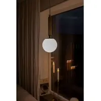Globen Lighting Hänglampa Torrano, dimbar, Creme / bärnsten, Vardagsrum / matsal, Sten, Design, Pendellampa