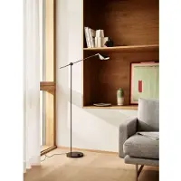 Fritz Hansen Golvlampa , dimbara, Svart, Vardagsrum, Metall