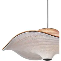 Made By Hand Taklampa , Röd, Sovrum, Tyg / textil