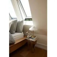 Halo Design Bordslampa , Vit, Vardagsrum, Metall