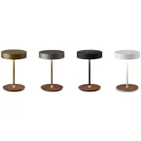 Halo Design Bordslampa , dimbara, Vit, Vardagsrum, Metall