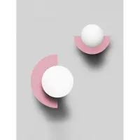 Swedish Ninja Vägglampa , Rosa / ljusröd, Vardagsrum, Metall