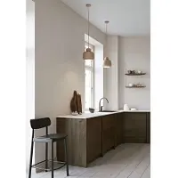 Woud Taklampa , Stone, dimbara, Vit, Kök, Metall, Design