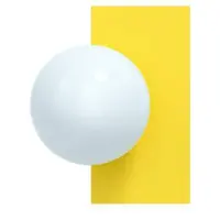 Swedish Ninja Vägglampa , Gul, Vardagsrum, Metall