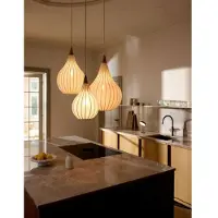 Halo Design Taklampa , Vit, Vardagsrum, Tyg / textil