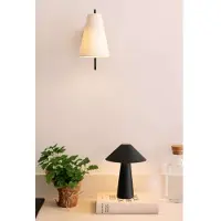 Globen Lighting Bordslampa Cannes, dimbar, Svart, Vardagsrum / matsal, Syntetmaterial, Skandinavisk, Bordslampa