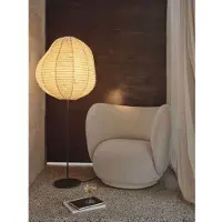 Ferm Living Golvlampa , Beige, Vardagsrum, Papper / papp