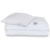 Zen Sleep Set med täcke och kuddar - Täcke för alla årstider 140x200 cm + kudde - Fibertäcke - allergivänligt täcke och kudde