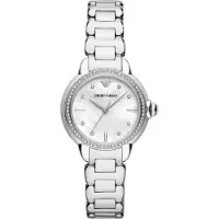 Giorgio Armani Kvinna Klocka - AR11596 - Silver Rostfritt stål - Vattentålig 5 Atm