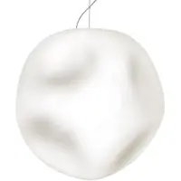 Foscarini Taklampa , Hoba Grande, dimbara, Vit, Vardagsrum, Glas, Design