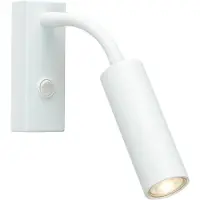 Herstal Vägglampa , Vit, Vardagsrum, Metall