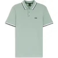 BOSS T-shirt 'Paddy' mint / svart / vit