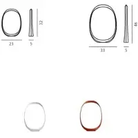 Foscarini Bordslampa , dimbara, Vit, Vardagsrum, Plast