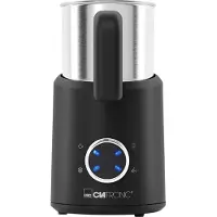 Clatronic MS 3812, Automatisk mjölkskummare/värmare, Svart, Rostfritt stål, 300 ml, 0,74 l, Varm & Cold
