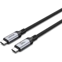 UNITEK - USB-kabel - 24 pin USB-C (hane) till 24 pin USB-C (hane) - 48 V - 5 A - 2 m - USB-strömförsörjning (240W), Stöd för Power Delivery 3,1