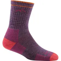 Darn Tough Hiker Micro Crew Sock Cushion Plum Heather