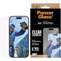 PanzerGlass iPhone 17/16 Pro skärmskydd Classic Fit med EasyAligner