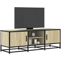 vidaXL Tv-bänk sonoma-ek 120x35x41 cm konstruerat trä och metall