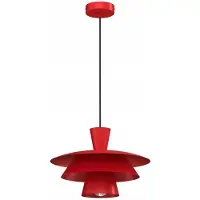 Luminex Hänglampa Plato , dimbar, Röd, Vardagsrum / matsal, Metall, Modern, Pendellampa