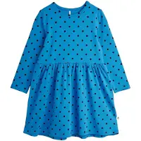 Mini Rodini Klänning - Polka Dots - Blå - - 2-3 år (92-98) - Klänning