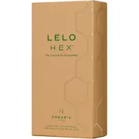 LELO Hex Organic - kondomer - extra tunn latex - 12 st
